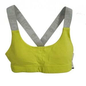 FIGS Active Size S Underscrub Performance Sports Bra Yellow Elastic Comfort